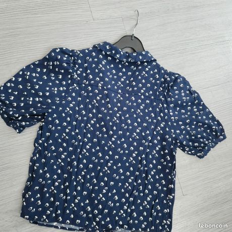 Chemisier Blanc Camaïeu Taille 38 - Occasion En Très Bon état - Basique Intemporel
