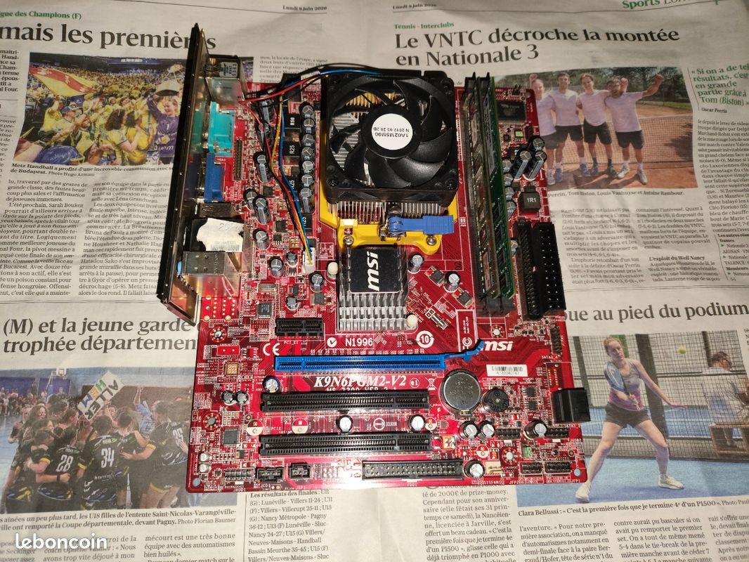 Carte mère MSI + processeur Athlon 64 X2 + 4go ram ddr2 (image 1)