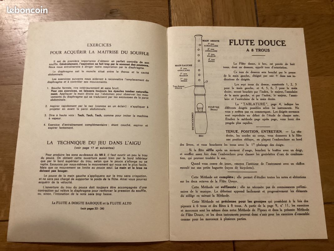 Flûtabec / cour élémentaire et gradué de flûte douce à 8 trous - E. Van de velde (image 2)