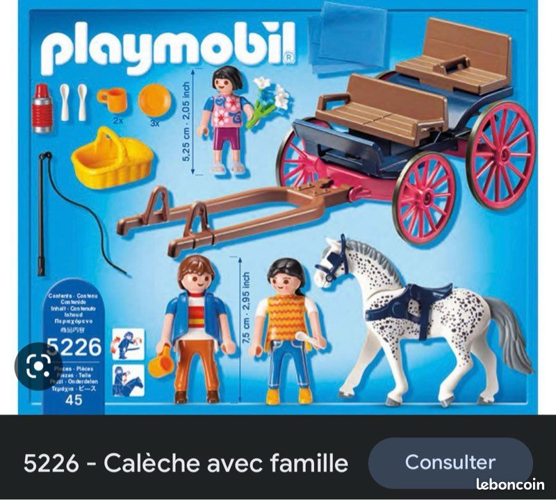Playmobil 5226 - calèche et famille (image 3)