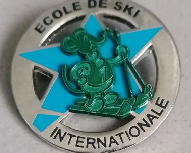 Insigne Broche Médaille de Ski de fond ESF Flocon 1 Étoile