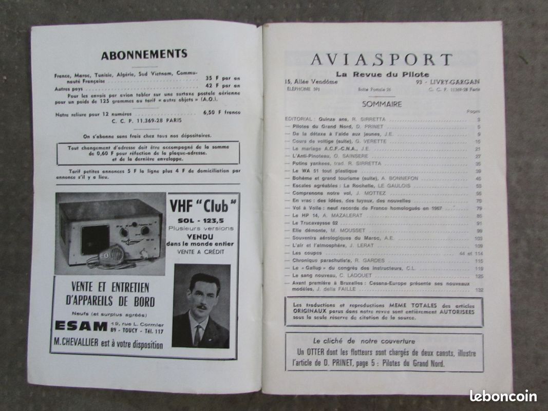 Revue AVIASPORT janvier 1968 (image 2)