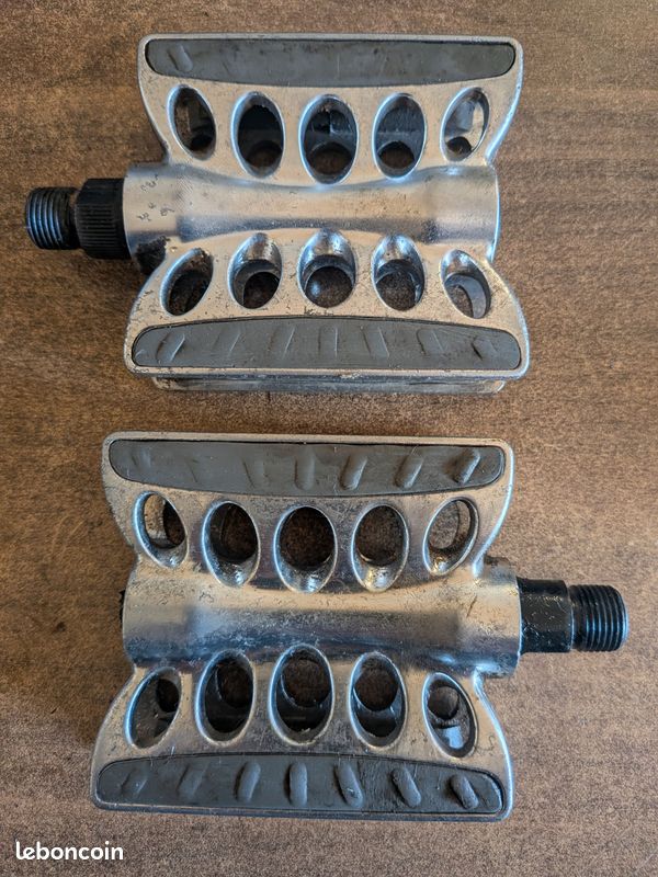 Pédales Vintage RILUX Italie – Acier 9/16", Piège à Rat, Pour Vélo Route/ville – Occasion Bon état