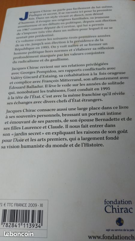 Chirac: Les Secrets du Clan; Chaque pas est un but NIL, LAFFONT) à choisir (image 3)