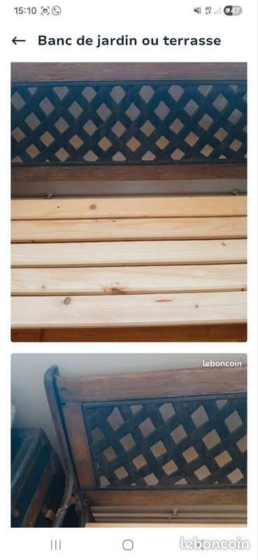 Banc pour jardin ou terrasse (image 4)