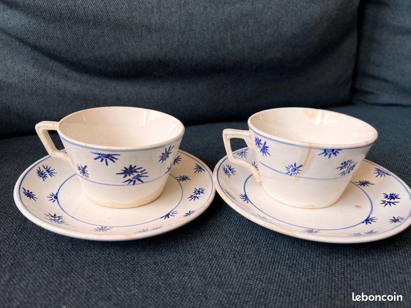 TASSE ET SOUCOUPE Digoin modèle Cibon EUR 15,00 - PicClick FR
