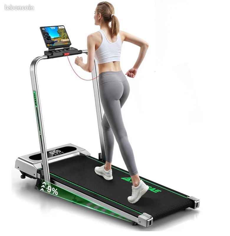 Tapis de course électrique pliable pour la marche - Écran LED - 10 km/h - Pour la maison et le bureau - Rose Tapis de course électrique pliable pour la marche - Écran LED - 10 km/h - Pour la maison et le bureau - Rose