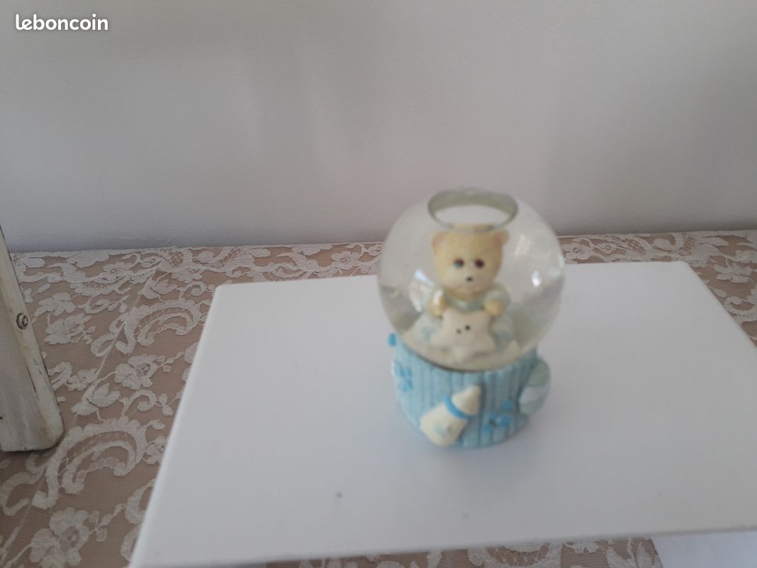 4 oursons boules neige bleu (image 1)