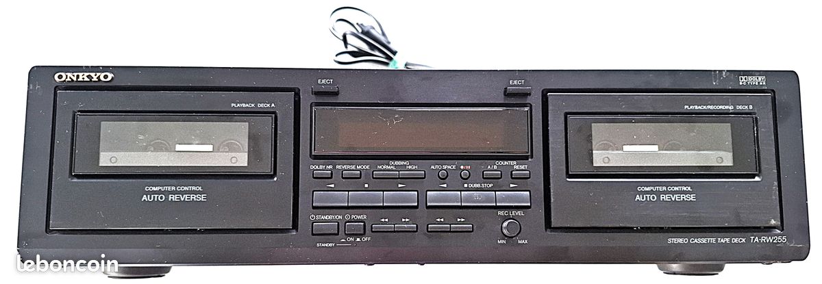 LECTEUR K7 ONKYO TA 240 aluminium brossé