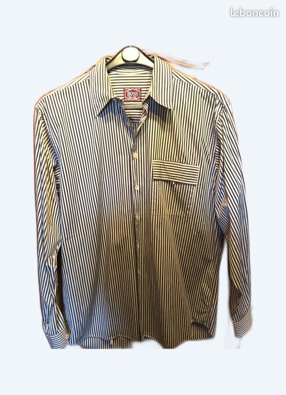 Chemise Homme Hugo Boss - Taille XL, Rouge - 100% Coton - Occasion Parfaite
