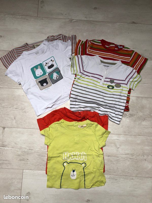 Vend tee-shirts garcon 18 mois (image 1)