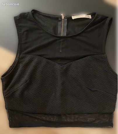 Top Noir Sans Bretelles Fashion Express – Taille XS – Neuf Avec étiquettes