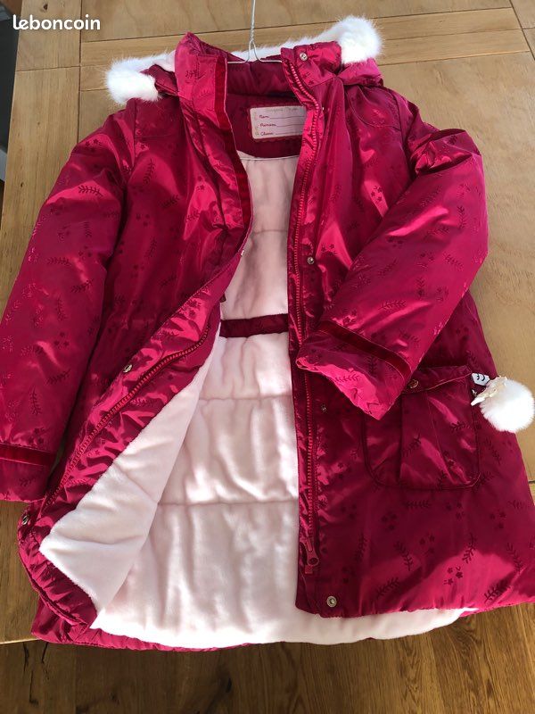 Manteau rose fushia hiver 11 ans Sergent Major Vêtements