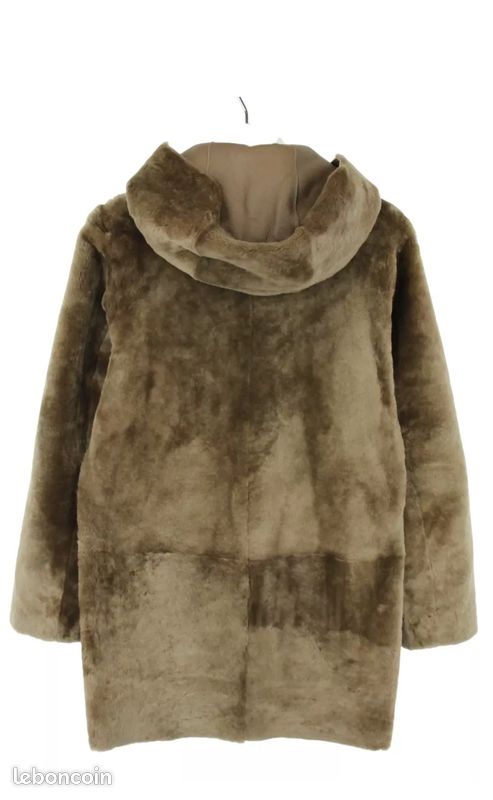 Veste à Capuche Sandro Femme - Taille 36 Brun - Occasion Très Bon état - Style Décontracté