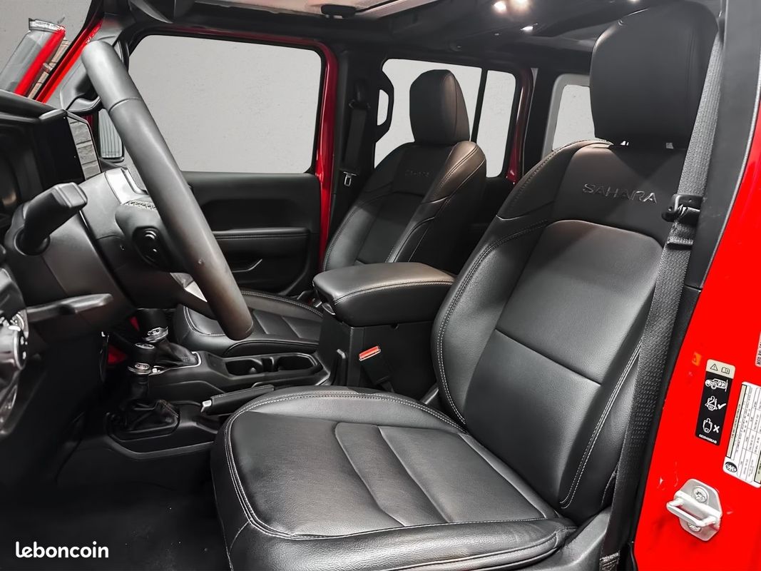 Jeep Wrangler Sahara 3.6 V6 290 ch – 4x4 – Très faible kilométrage – 10 500 km (image 9)