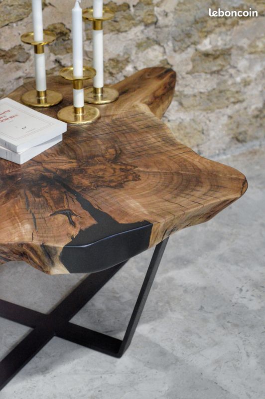 Table basse souche noyer (image 2)