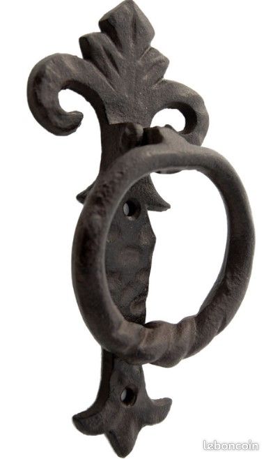 Heurtoir de porte ancien claque porte fonte marron 19 x 12 cm Chemin de campagne - Gamm vert