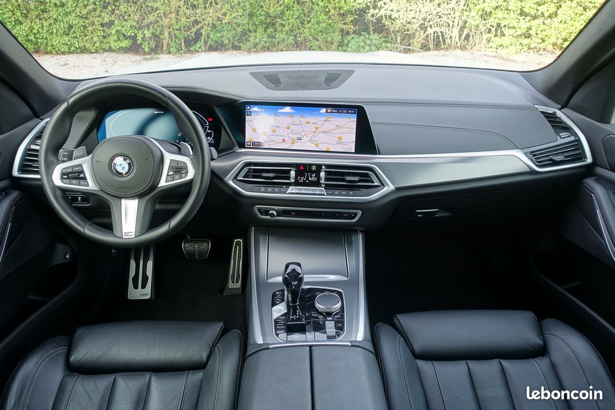 X5 X-Drive 3.0 45ea Pack M Hybride Rechargeable BVA 394ch Live Cockpit/Cuir sport/Grd Gps Europe/Caméra 3d/Carplay/Hayon électrique/LED/1*Main/Garantie 12 mois (image 8)