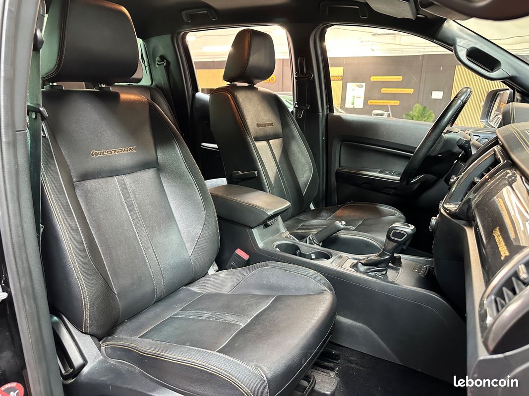 Ford ranger double cabine 2.0 tdci 215ch bva10 wildtrak 4x4 - carplay - attelage - camera de recul (image 6)