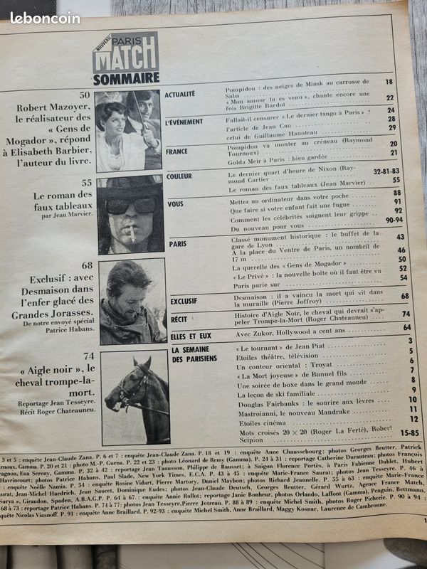 Paris-Match 27 Janvier 1973 N°1238 (image 2)