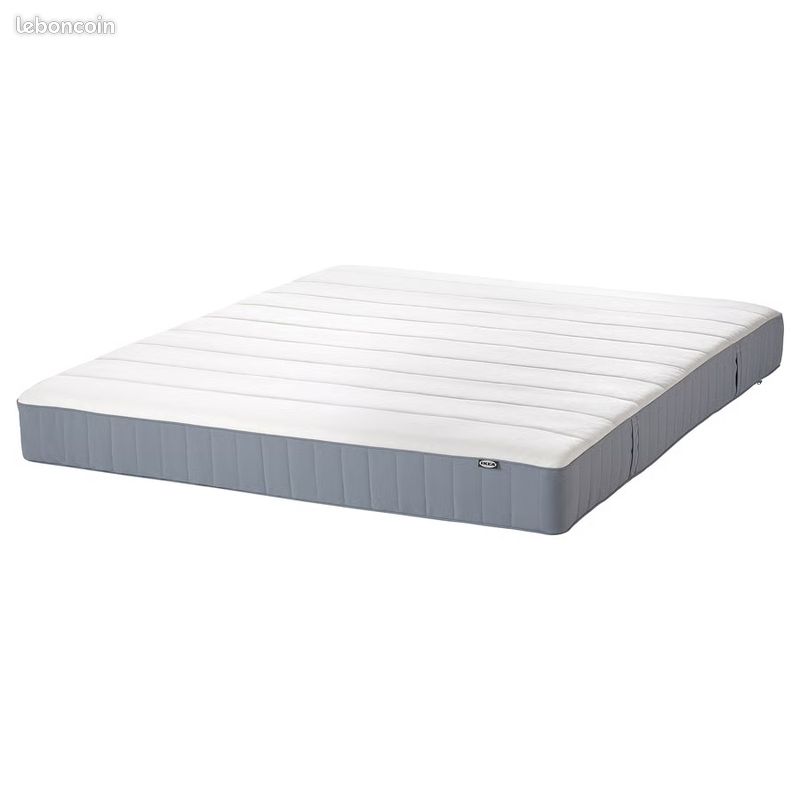 đïž Matelas IKEA VESTERĂY 2 places (140Ă200) + accessoires literie (image 1)