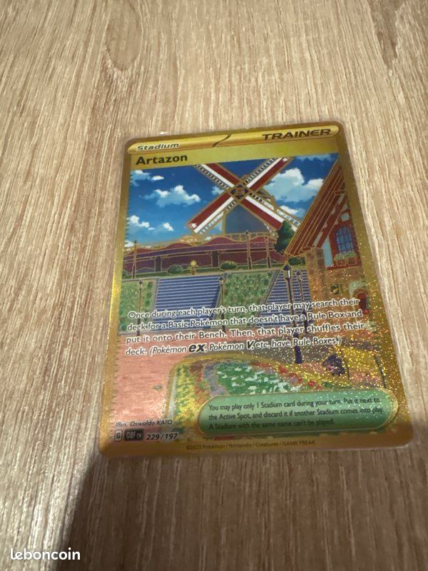 Carte Pokmon artazon anglaise gold - Collection Carte Pokmon artazon anglaise gold - Collection