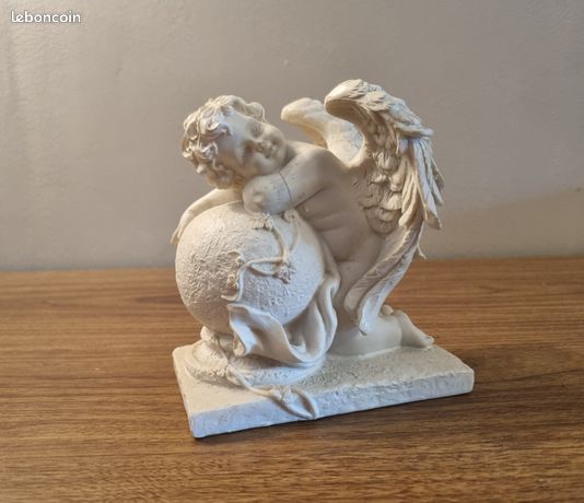 Lot De 2 Anges/chérubins En Céramique - Déco Noël Vintage - Occasion Avec Petits Défauts