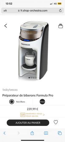 Préparateur de biberons Formula Pro Advanced BABY BREZZA