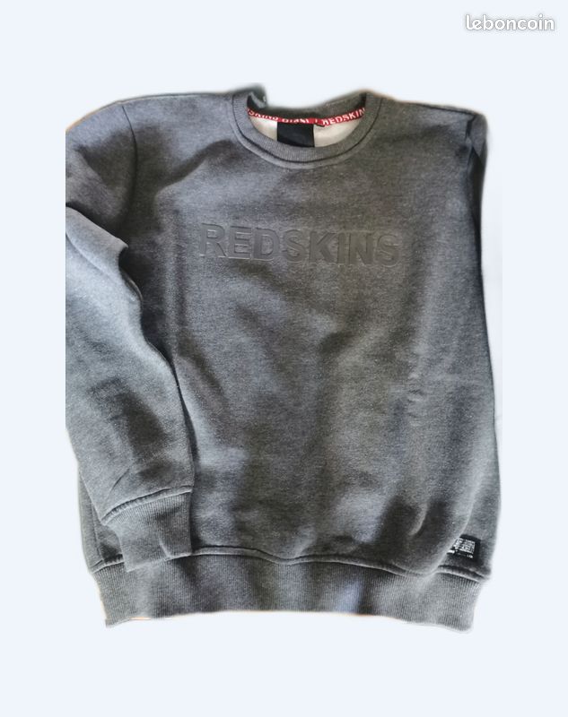 Sweat gris Redskins 14 ans (image 1)