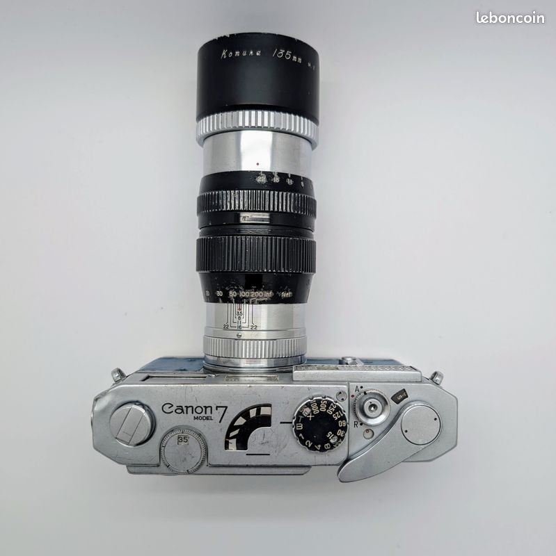 EXC+5] Appareil photo argentique télémétrique Canon modèle 7
