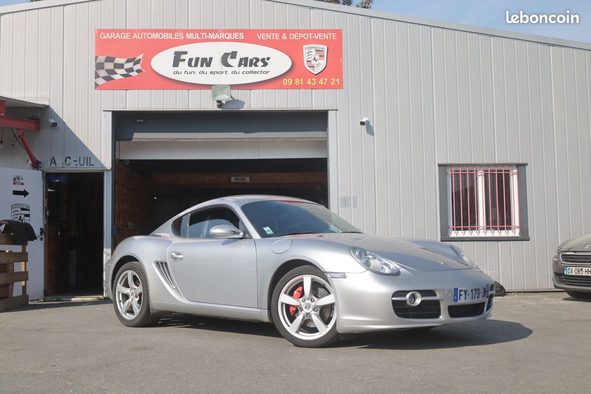Porsche Cayman S 3.4 BVA Gris argent , JA18, Radar arrière, CDR24, régulateur de vitesse (image 1)
