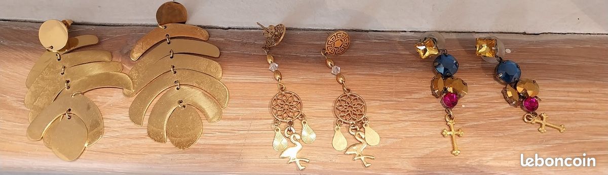 Boucles oreilles fantaisie (image 5)