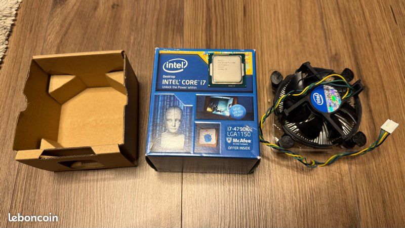Intel Core i7-4790K + ventirad Intel d’origine (image 1)
