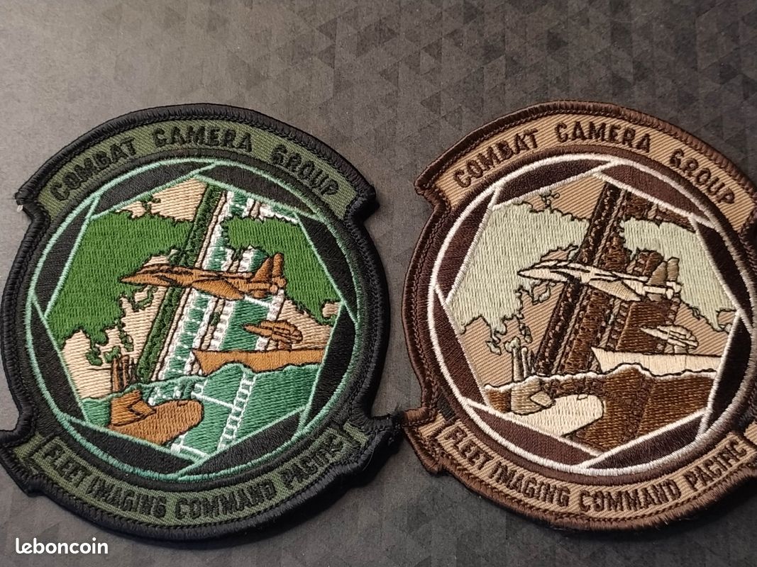 Patch militaire US aviation combat camera group golfe Daguet - Collection