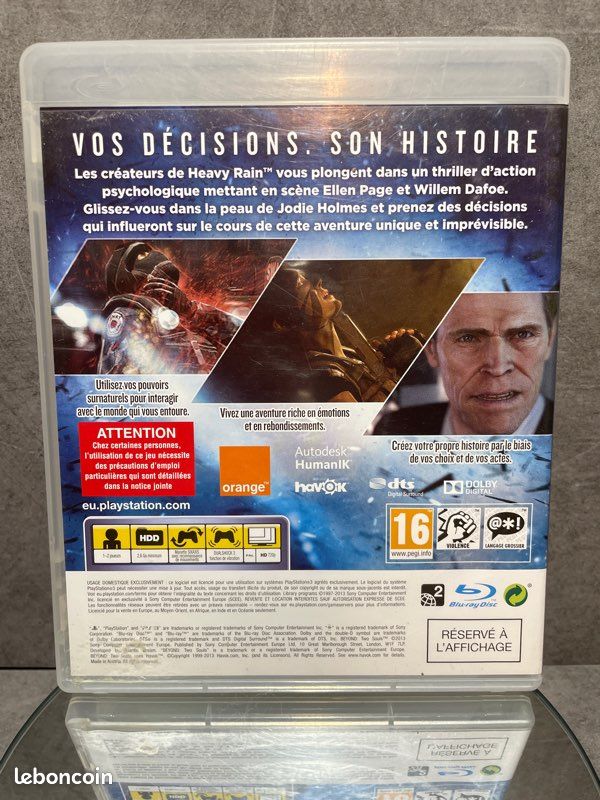 Beyond: Two Souls - Sony PS3 - Version Française - Bon état