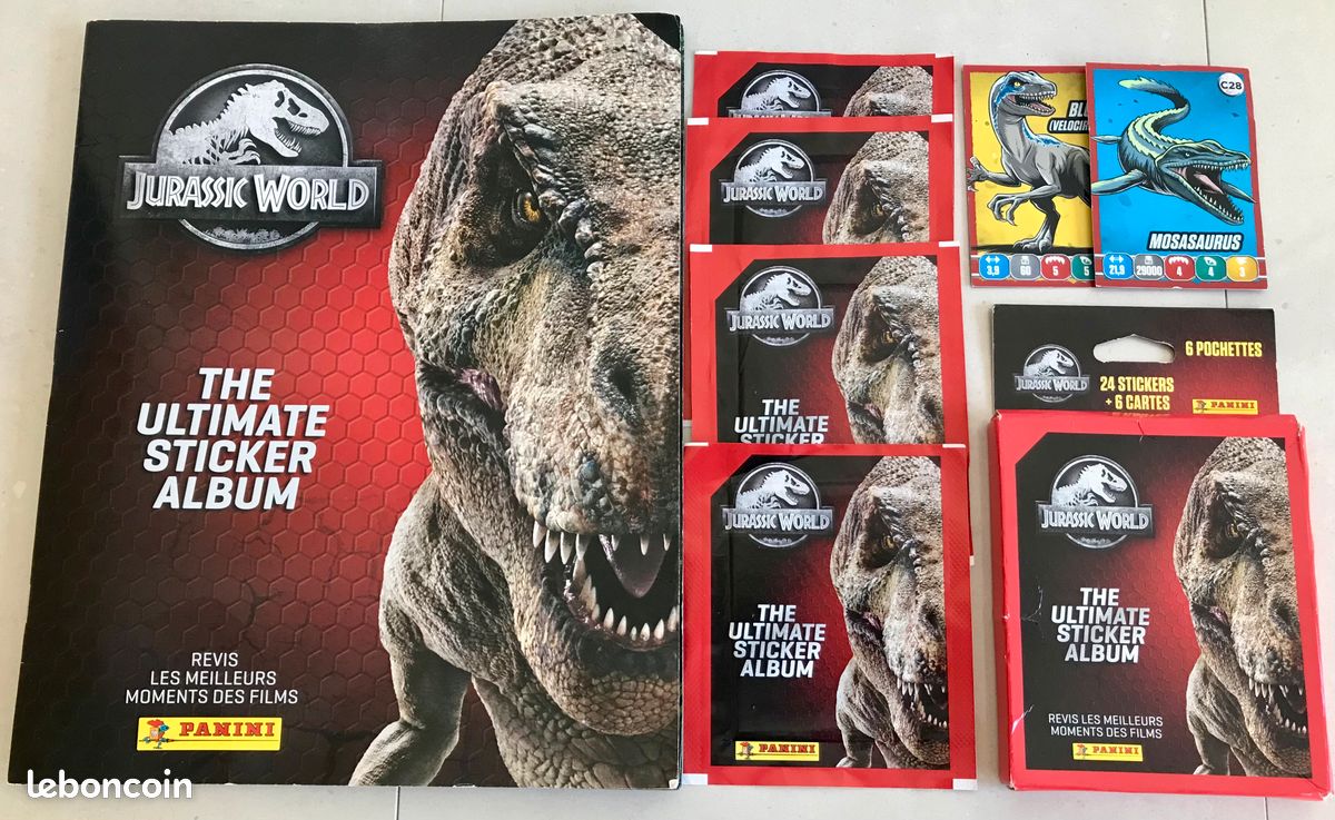 Pochette De Stickers Jurassic Park Merlin 1992 - Neuf - Collection Autocollants Vintage