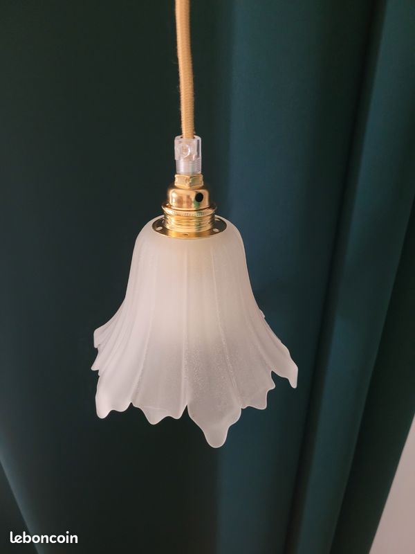 Baladeuse en verre givré drapé (image 6)
