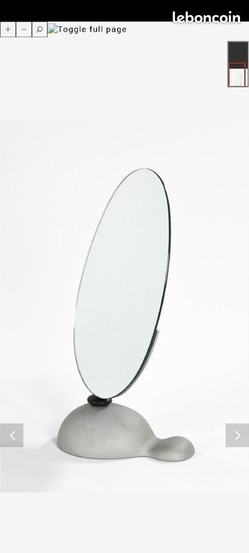 Miroir organique sur pied (image 3)