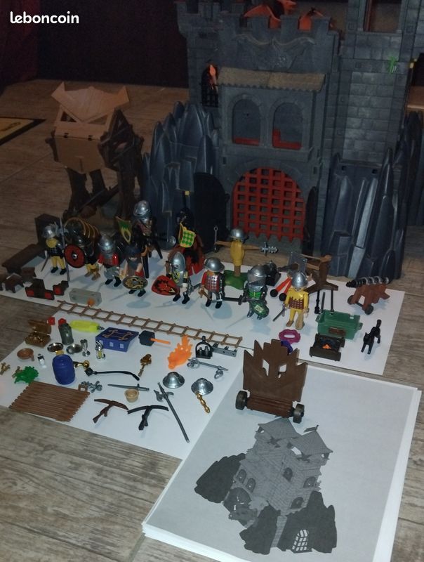 Playmobil Novelmore - Grande Façade Du Château Du Dragon Rouge - 3269 - Chevaliers