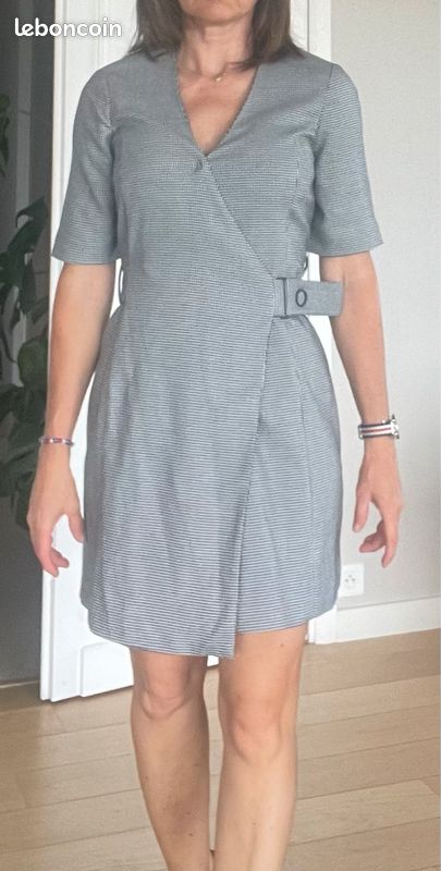 Robe courte pied de poule Mango (image 1)