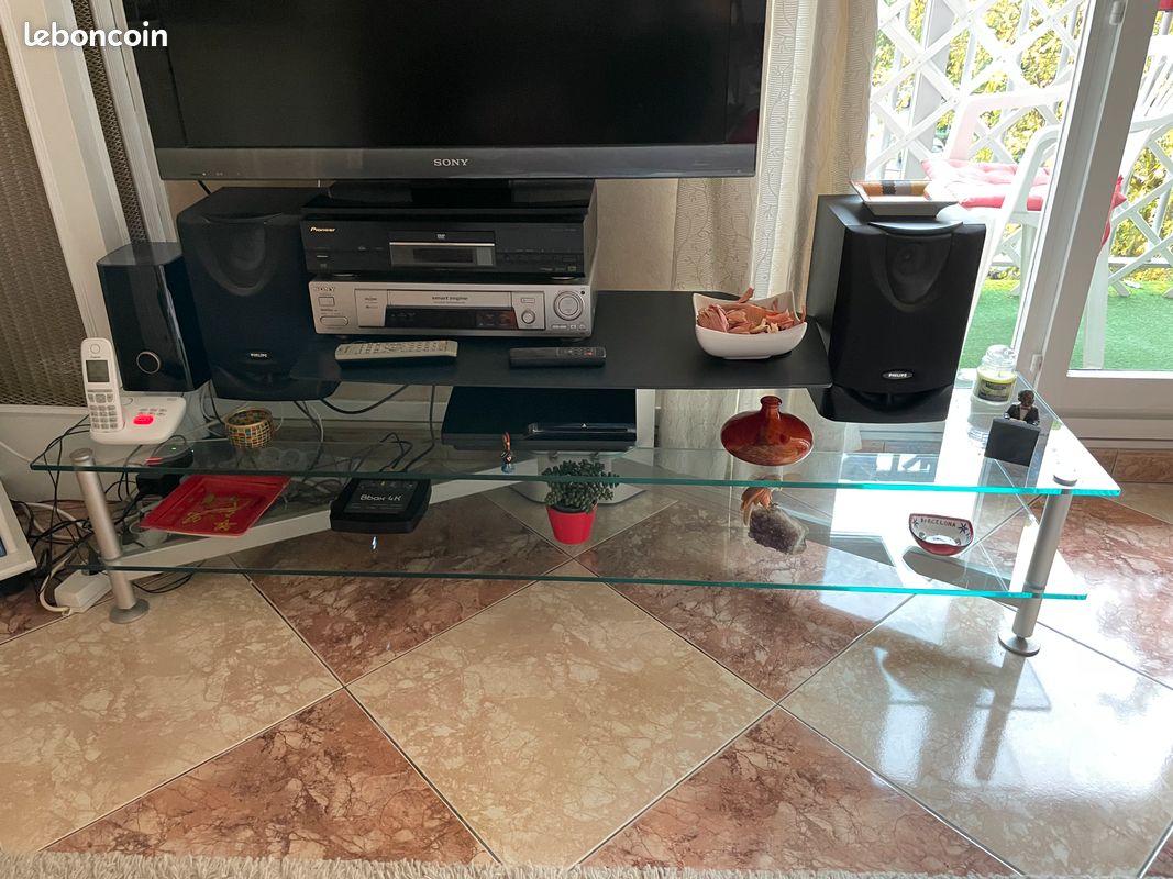 Meuble télé en verre sécurite (image 1)