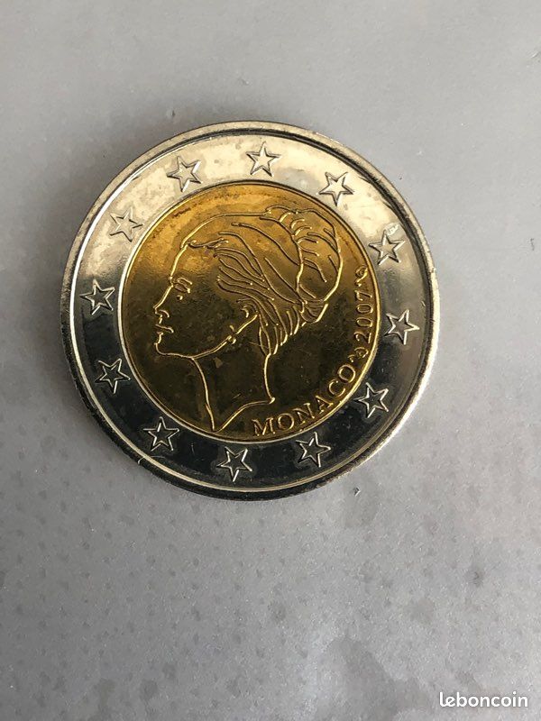 Pièce de 2 euros Monaco 2007 probe trial tria Essais « la princesse Grace Kelly « (image 1)