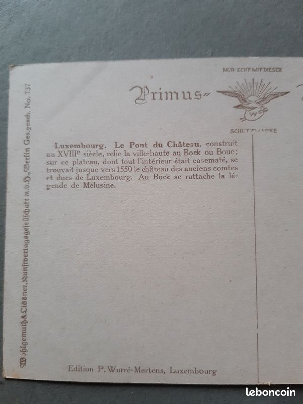 Carte postale ancienne en couleurs Luxembourg (image 5)