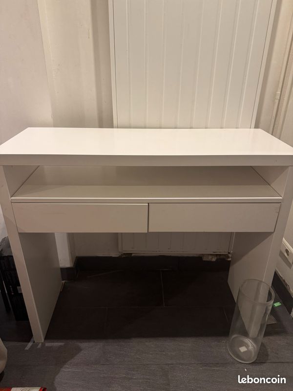 Commode blanche / Bureau extensible – Pratique et élégant (image 1)