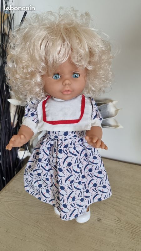 Grande Poupée Jesmar Vintage 45 Cm - Espagne 1980 - Avec 2 Tenues Complètes