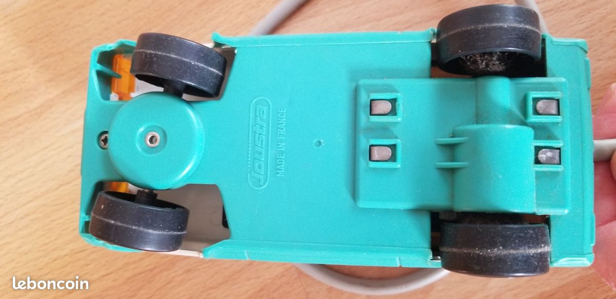 Lot De 5 Véhicules Filoguidés Joustra à Restaurer : Camion, Pelle, Motos, Voiture
