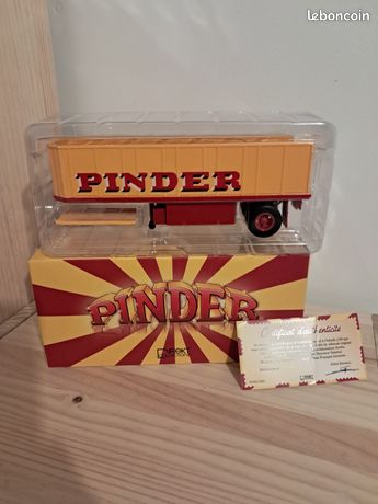 Modèle Réduit 1/43 - Caravane Remorque Cirque Pinder 1955 - Marque Direkt Collection - Neuf