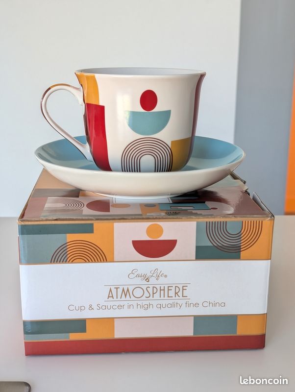 Ensemble de 4 tasses en porcelaine 300 ml FLEURS DES RÊVES | Boutique