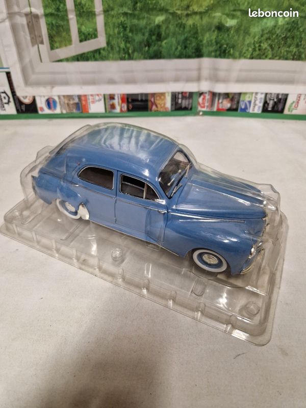 Modèle Réduit Peugeot 203 Bleu Lavande 1954 Solido 1/43 - Occasion, Avec Boîte D'origine
