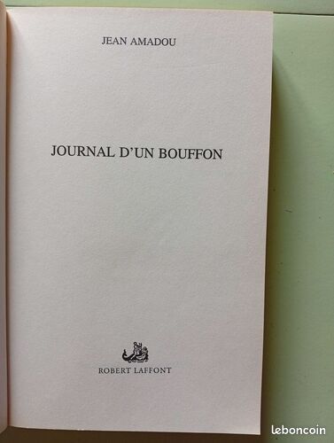 [Livre] Journal d'un bouffon - Bon état (image 2)